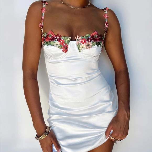 Dresses & Skirts - Princess Polly Kenzie mini dress white